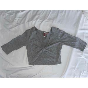 Grey Crop top